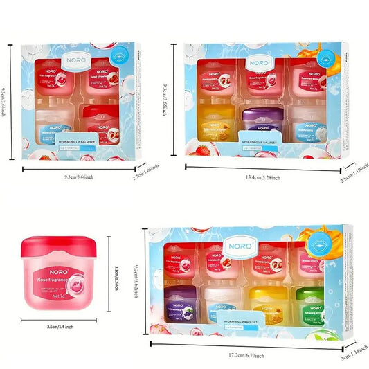 Hydrating and Moisturizing Lip Mask Set for Men and Women, Comfort and Non-Irritating Lip Mask, Various Flavors, Lip Treatment